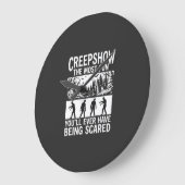 Halloween Zombie Scared Horror Vector Design_1 Grote Klok (Hoek)