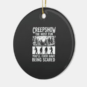 Halloween Zombie Scared Horror Vector Design_1 Keramisch Ornament (Links)