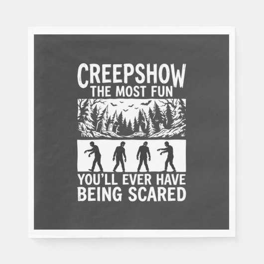 Halloween Zombie Scared Horror Vector Design_1 Servet (Voorkant)