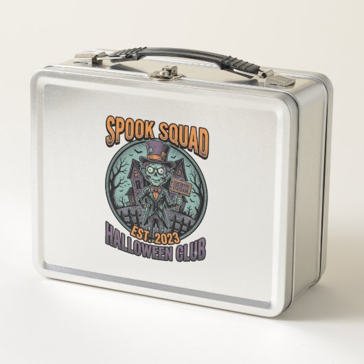 Halloween Zombie-shirt Grappige Spook Squad Gegrav (Voorkant)