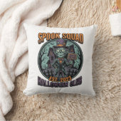 Halloween Zombie-shirt Grappige Spook Squad Gegrav Kussen (Deken)