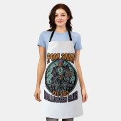 Halloween Zombie-shirt Grappige Spook Squad Gegrav Schort (Gedragen)