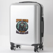 Halloween Zombie-shirt Grappige Spook Squad Gegrav Sticker (Koffer)