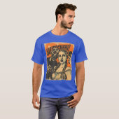 Halloween Zombie Sie Retro Horror Comic Panel Art T-shirt (Voorkant volledig)