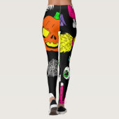 Halloween zombie skulls leggings (Achterkant)