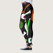 Halloween zombie skulls leggings (Links)