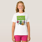 Halloween Zombie Snack Kleding Schattige Unisex T-shirt (Voorkant volledig)
