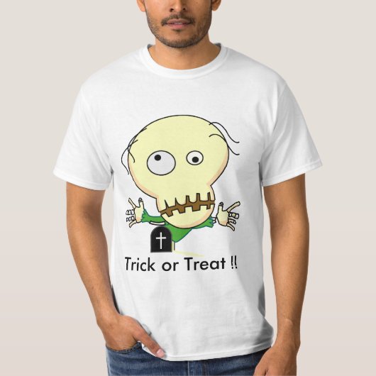 Halloween zombie t-shirt (Voorkant)