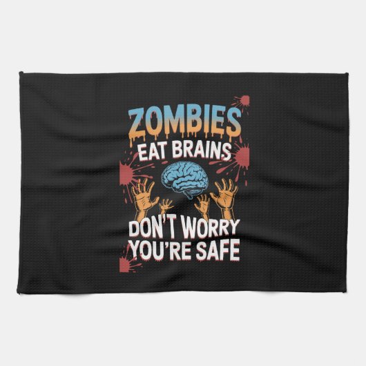 Halloween Zombie Theedoek (Horizontaal)