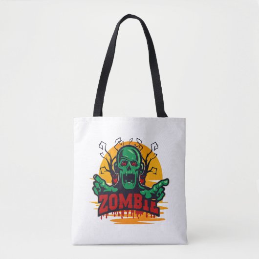 halloween zombie tote bag (Voorkant)