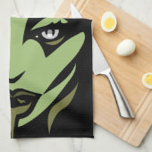 Halloween Zombie Towel Cool Halloween Tea Towels Theedoek (Quarter Fold)