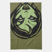 Halloween Zombie Towel Cool Halloween Tea Towels Theedoek (Verticaal)