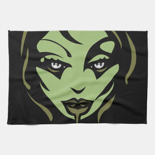 Halloween Zombie Towel Cool Halloween Tea Towels Theedoek (Horizontaal)