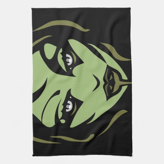 Halloween Zombie Towel Cool Halloween Tea Towels Theedoek (Verticaal)