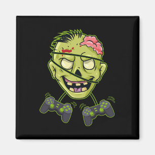 Halloween Zombie Video Gamer Controllers Boys Kind Magneet