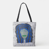 Halloween Zombie Vrouw Tote Bag (Achterkant)