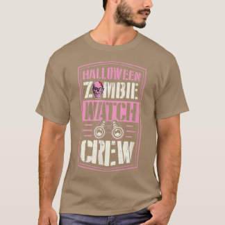 Halloween Zombie Watch Crew Funny Matching Halowe T-shirt