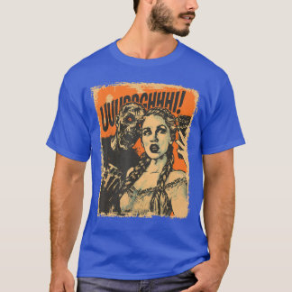 Halloween Zombie Zij Retro Horror Comic Paneel Kun T-shirt