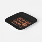 Halloween Zombie Zone Vers eten voor onderweg Papieren Bordje (Gebogen)