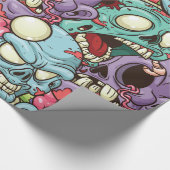 Halloween Zombies Cadeaupapier (Hoek)