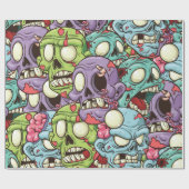 Halloween Zombies Cadeaupapier (Vlak)