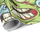 Halloween Zombies Cadeaupapier (Rol Hoek)