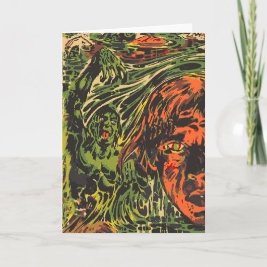  Halloween Zombies, Grafitti Street Art Kaart (Voorkant)