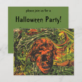 Halloween Zombies, Grafitti Street Art Kaart (Voorkant / Achterkant)