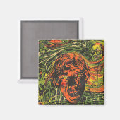 Halloween Zombies, Grafitti Street Art Magneet (Voorkant / Achterkant)