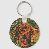  Halloween Zombies, Grafitti Street Art Sleutelhanger (Voorkant)