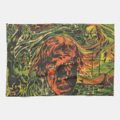  Halloween Zombies, Grafitti Street Art Theedoek (Horizontaal)