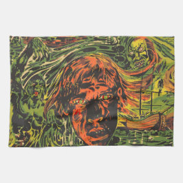  Halloween Zombies, Grafitti Street Art Theedoek