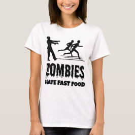Halloween Zombies Haten Fast Food Joggers Grappig T-shirt