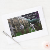 Halloween Zombies Rechthoekige Sticker (Envelop)