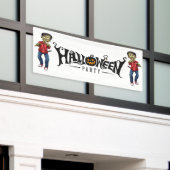 Halloween Zombies Spandoek (Buitenkant Gebouw)