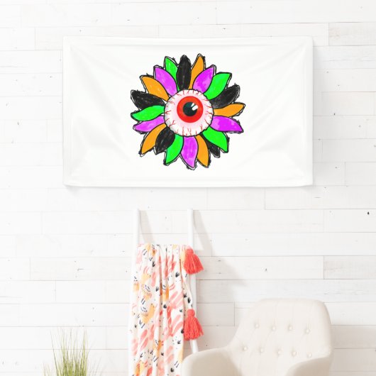 Halloween Zonnebloem Spandoek (Insitu)