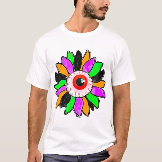 Halloween Zonnebloem T-shirt (Voorkant)