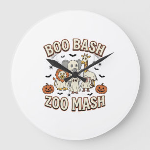 Halloween Zoo Boo Bash Grappig Dierenfeest_1 Grote Klok