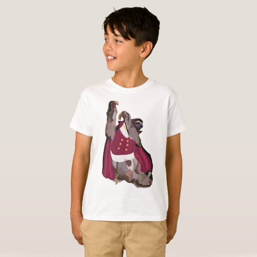 Halloween Zoo Sloth Vampire T-shirt (Voorkant volledig)