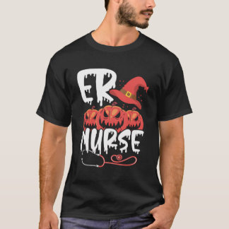 Halloween Zursing Cute Health Worker Brawe T-shirt