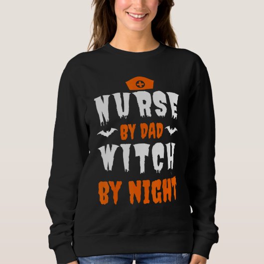 Halloween Zursing Cute Health Worker Brawe Trui (Voorkant)