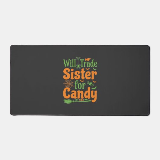 Halloween Zuster Snoep Handel Design_1 Bureaumat (Voorkant)