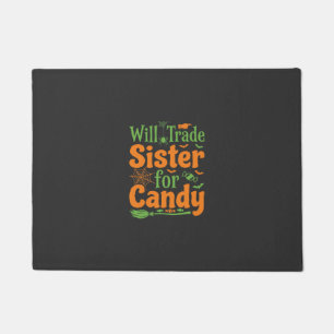 Halloween Zuster Snoep Handel Design_1 Deurmat