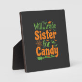 Halloween Zuster Snoep Handel Design_1 Fotoplaat (Voorkant)