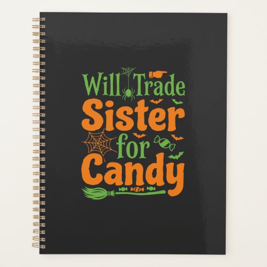 Halloween Zuster Snoep Handel Design_1 Planner (Voorkant)