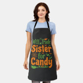 Halloween Zuster Snoep Handel Design_1 Schort (Gedragen)