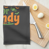 Halloween Zuster Snoep Handel Design_1 Theedoek (Quarter Fold)