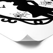 Halloween zwangere heks en spiegel heks kostuum poster (Hoek)