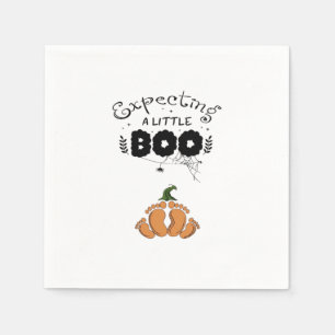 Halloween Zwangere Moeder Te Verwachten Kleine Boo Servet