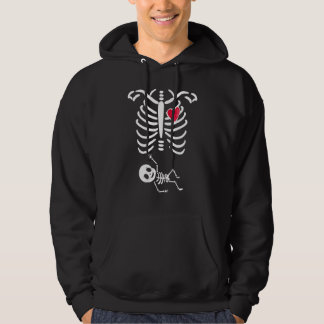 Halloween zwangerschaps kostuums zwangere skelet hoodie